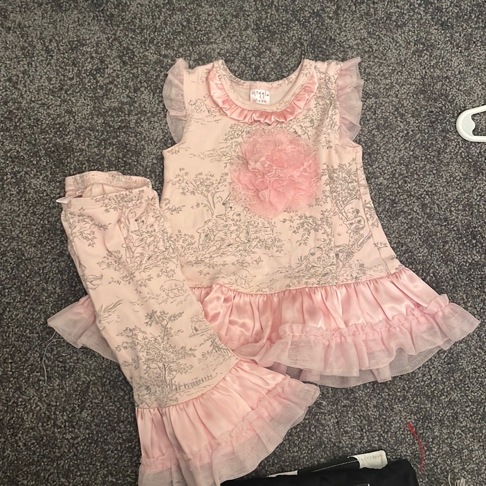 Giggle moon super soft satin summer outfit.